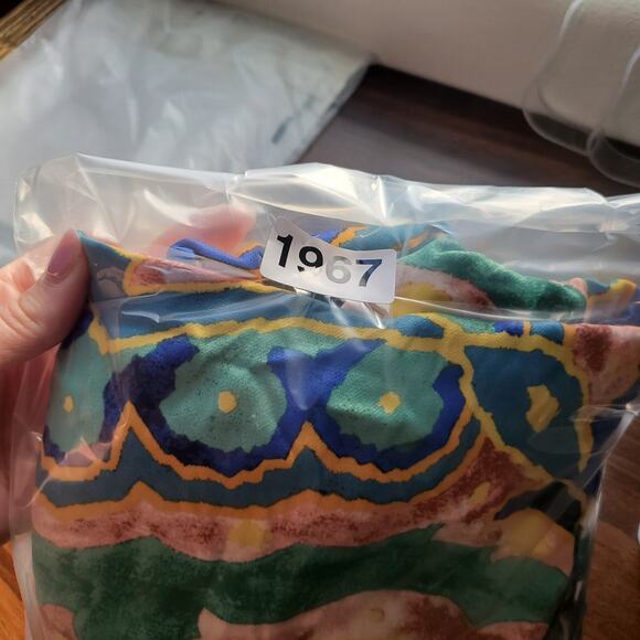 Maeve Pants 4P Anthropologie Art Wear Colorful Business Casual Satin Funky - Picture 10 of 10